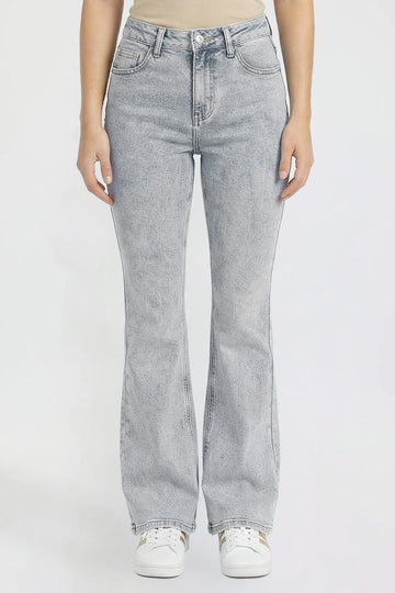 Ymi Women's Jessie Bootcut Star Patch Jeans in L Light Blue view 2 - Jessie Toy Story Jeans Women (bottom)