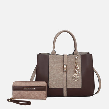 Yola Ii Tote Bag and Wallet Set in Coffee view 2 - Yola Tote Bag (one-piece)