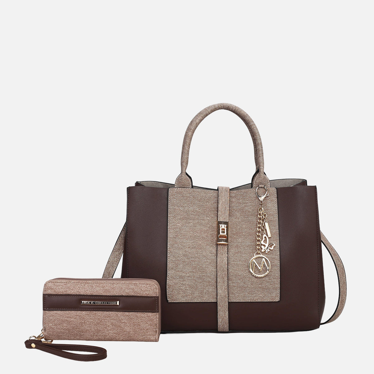 Yola Ii Tote Bag and Wallet Set in Coffee view 2 - Yola Tote Bag (one-piece)