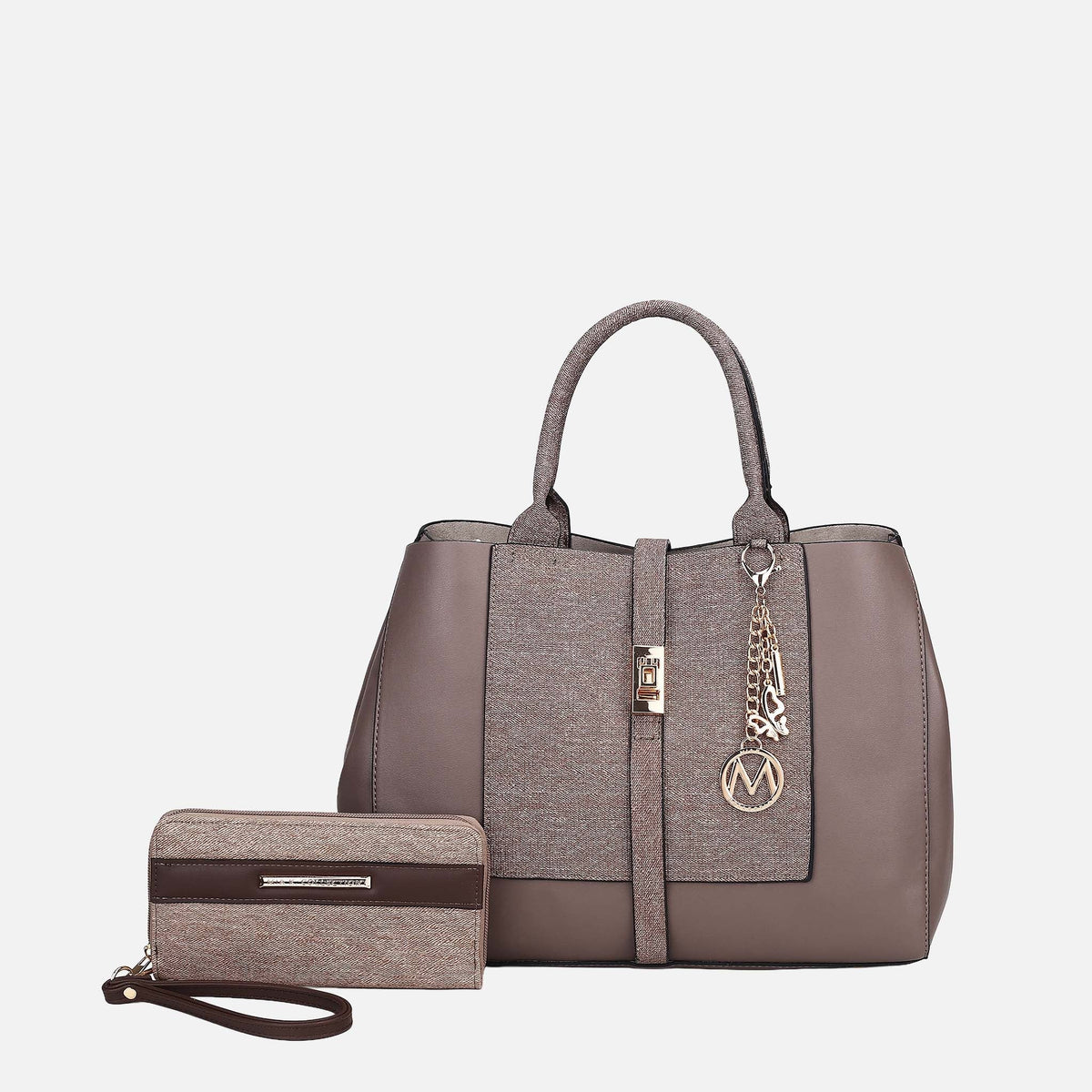 Yola Ii Tote Bag and Wallet Set in Lavender view 5 - Yola Tote Bag (one-piece)