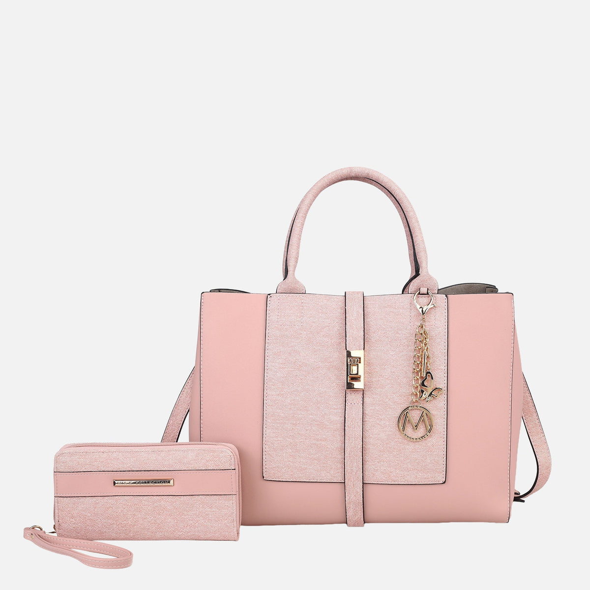 Yola Ii Tote Bag and Wallet Set in Taupe view 9 - Yola Tote Bag (one-piece)