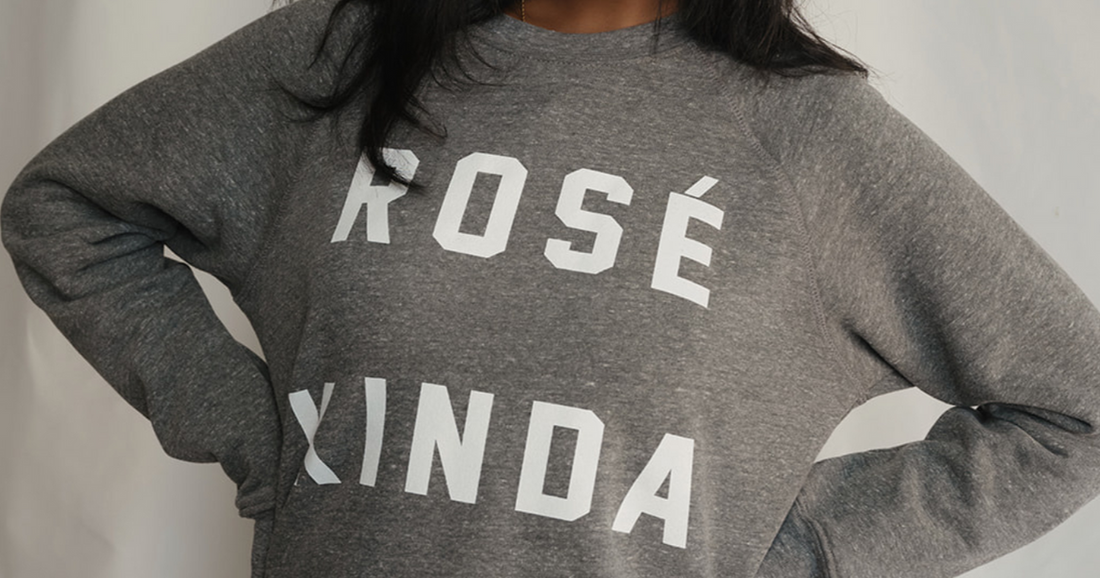 women's jeans styles guide featuring women wearing Rosé Kinda Day Pullover top