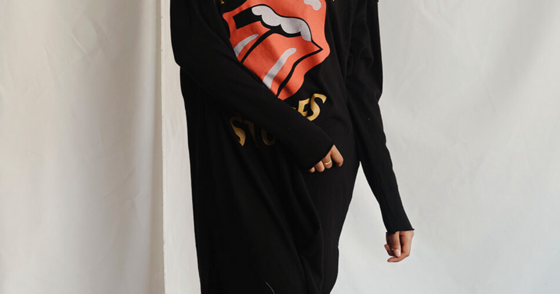 summer dress outfits for women featuring Rolling Stones Golden Era dress