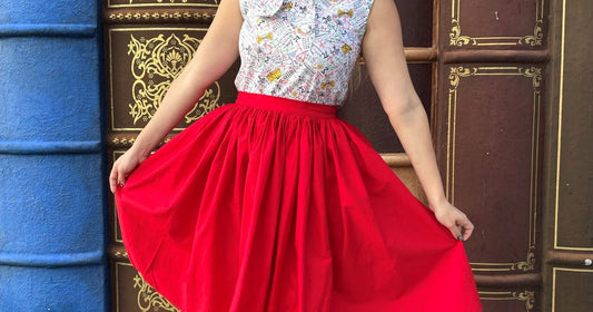 cute outfits under $50 women red Peggy Swing Skirt stylish skirt for summer