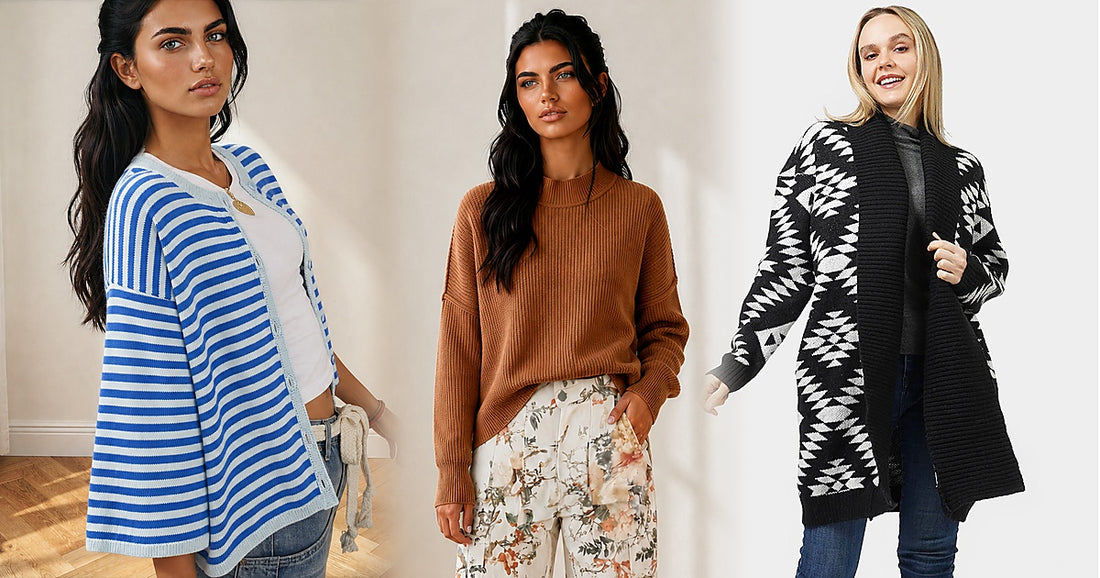 Flattering Sweater Cuts, Textures, and Necklines - Cardigans Sweaters outfit ideas and women's fashion guide at MeeeShop