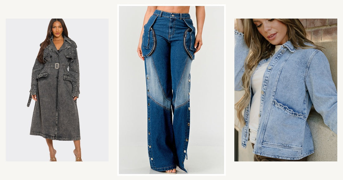 Denim Jacket Styling Formulas Across Seasons - Coats Jackets outfit ideas and women's fashion guide at MeeeShop
