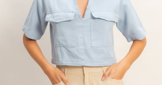 stylish women's tops cardigan combo featuring Hyfve Collared V-neck Top for women shirts & tops
