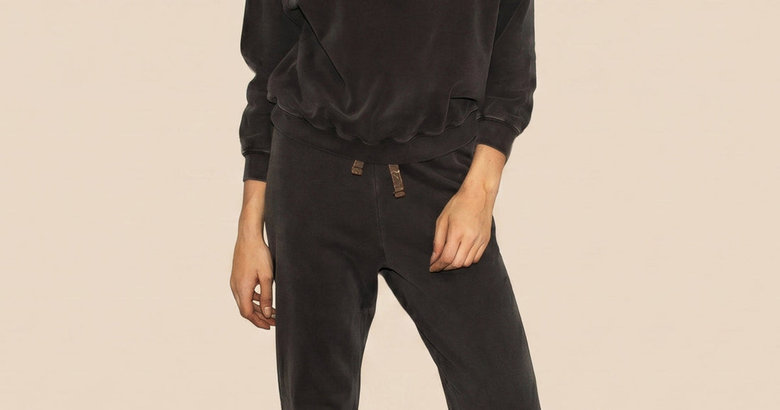 Affordable boutique fashion USA women denim guide featuring The Eloise Joggers pants and stylish pairings for 2026