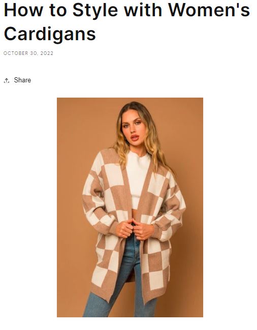 How to Style with Women's Cardigans - us.meeeshop