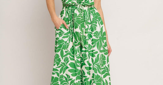 Bloom Energy Woven Midi Dress — dresses for women, 2026 fashion guide at MeeeShop
