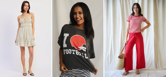 Model wearing Elle Mini Dress in navy paired with caramel I Love Football loafers, styled for a sleek office look.