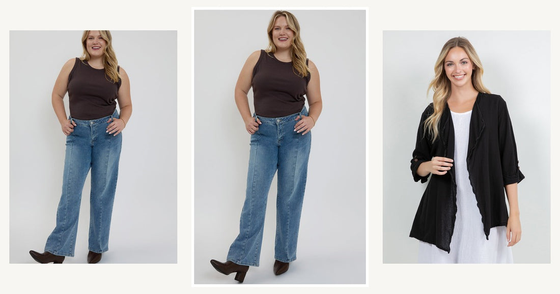 Elevate Your Wardrobe Styling Tips For Timeless Fashion Staples In 2026 — Ymi Women's plus Front Seam Wide Leg Jeans