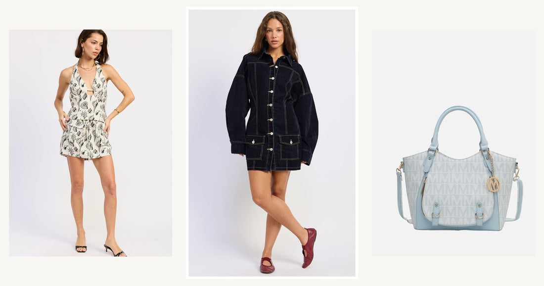 How To Accessorize Mini Dresses For Maximum Impact — Giovanna Denim Mini Dress