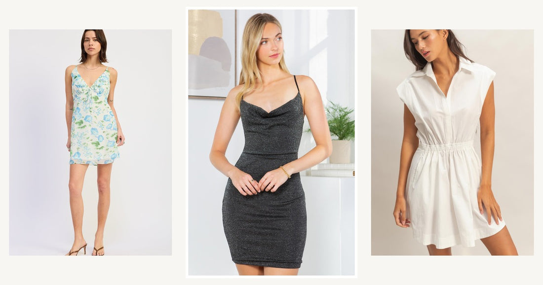 Elevate Your Mini Dress Look The Perfect Undergarment Solutions — Sequin Lurex Cowl Neck Dress