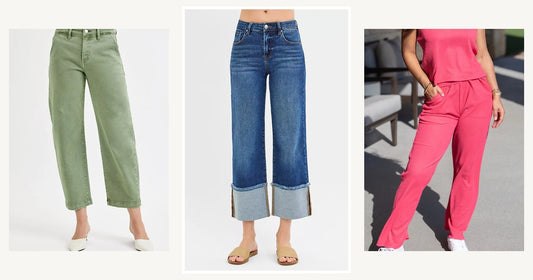 Perfect Jeans For Every Body Type A Complete Guide For Women Shoppers — Risen Full Size Mid Rise Crop Wide Wide Cuffed Jeans plus Size