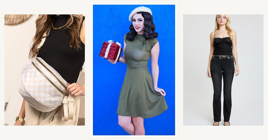 Women Plus Size Outerwear — Retrolicious Olive Dot Bombshell Dress - plus Sizes Only