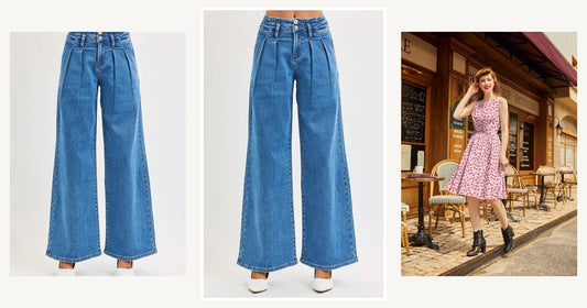Curvy Women S Jeans Finding The Perfect Fit For Every Body — Risen Full Size Mid Rise Fit Wide Leg with Pleated Detail Jeans plus Size