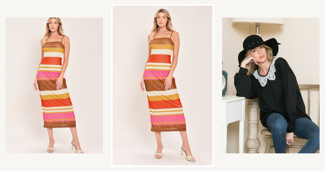 Trending Products — Flying Tomato Heat Waves Power Mesh Midi Dress