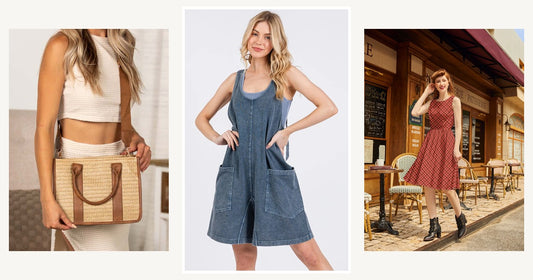 The Ultimate Guide To Rocking Rompers And Jumpsuits This Season — Mittoshop Low Scoop Neck Tank Washed French Terry Romper