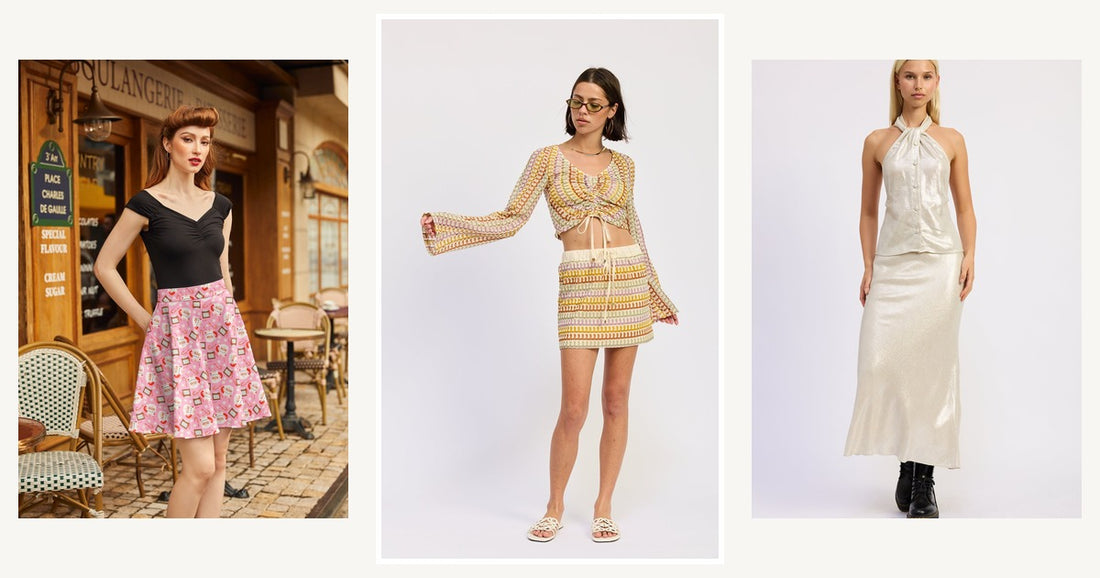 Comparison Mini Vs Midi Vs Maxi Womens Skirts — Emory Park Daleyza Mini Skirt