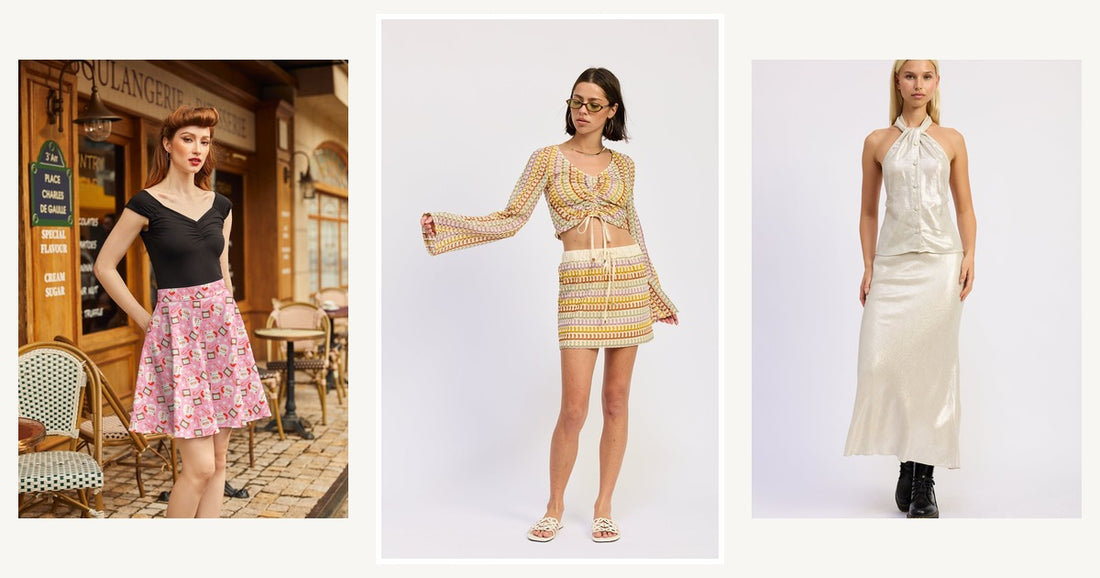 Comparison Mini Vs Midi Vs Maxi Womens Skirts — Emory Park Daleyza Mini Skirt