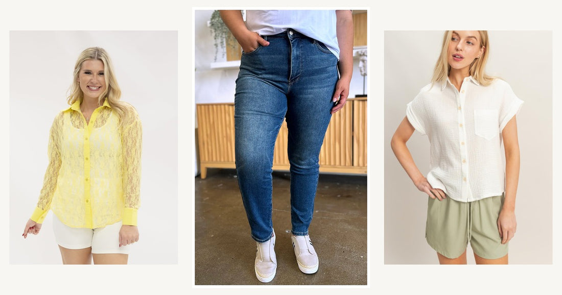 How To Style Womens V Neck Tops For Any Occasion — Judy Blue Full Size Tummy Control High Waist Slim Jeans