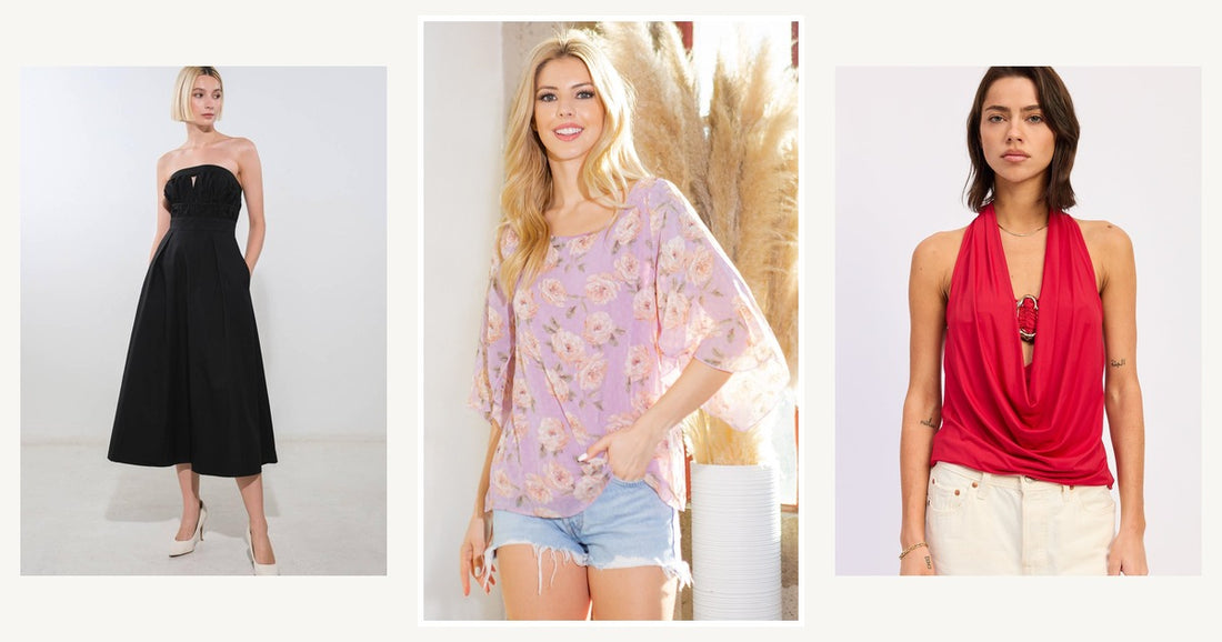 Latest Fashion Trends How To Choose Versatile Tops — Swiss Dot Floral Print Split Sleeve Blouse