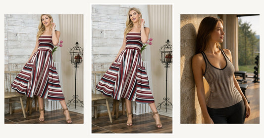 How To Style Womens Clothing For Every Season From Dresses To Outerwear — Smocked Stripe Dress with Pocket