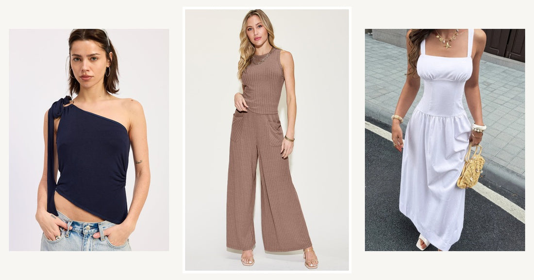Fall In Love With Layering Sweaters Cardigans That Transform Your Outfit Sets — Full Size Ribbed Tank and Wide Leg Pants Set