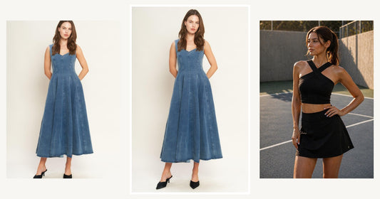 Affordable Womens Clothing Usa Solving The Style Vs Budget Dilemma For Women In 2026 — Flying Tomato Stars Ahead Denim Midi Dress