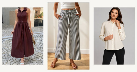 Best Sweater Styles For Women — Willlow Stripe Tied High Waist Loose Straight Casual Pants