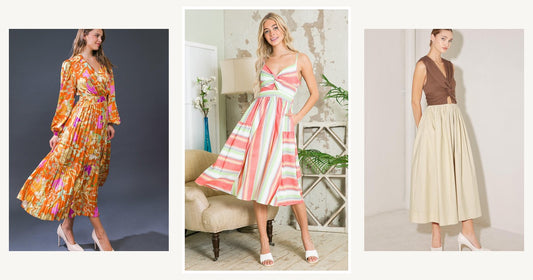 Christmas Gifts For Women — Cut Out Stripe Dress with Pockets