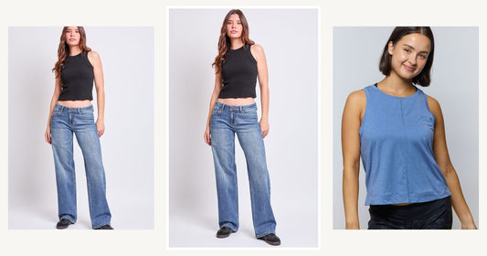 Must Have Key Components For Womens Clothing — Ymi Women's Luxe Britney Wide Leg Jeans