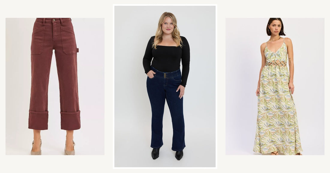 Mix And Match Styling Your Jeans For Every Occasion This Spring — Ymi Women's plus 3-button Premium Stretch Bootcut Jeans