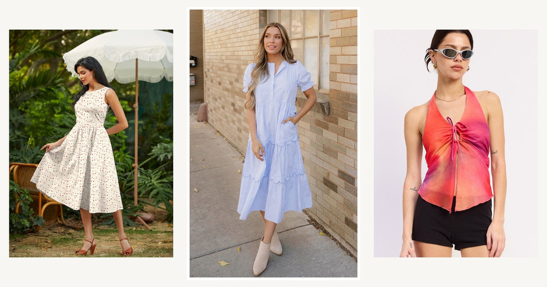 Womens Spring Outfit Ideas 2026 Finding Pants That Look Amazing And Feel Comfortable All Day Long — Kaeli Bubble Short Sleeve Tiered Scallop Long Dress