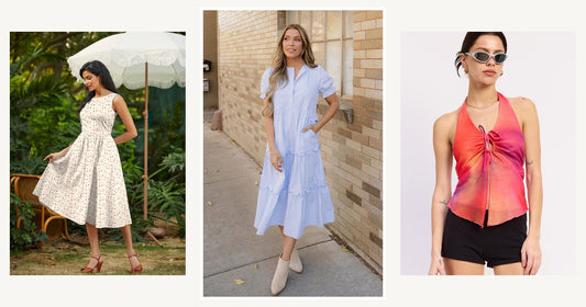 Womens Spring Outfit Ideas 2026 Finding Pants That Look Amazing And Feel Comfortable All Day Long — Kaeli Bubble Short Sleeve Tiered Scallop Long Dress