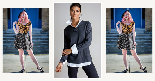 What Style Of Sweater Is Slimming — Buki Power Vee 'sweater' Sweatshirt - Charcoal Gray