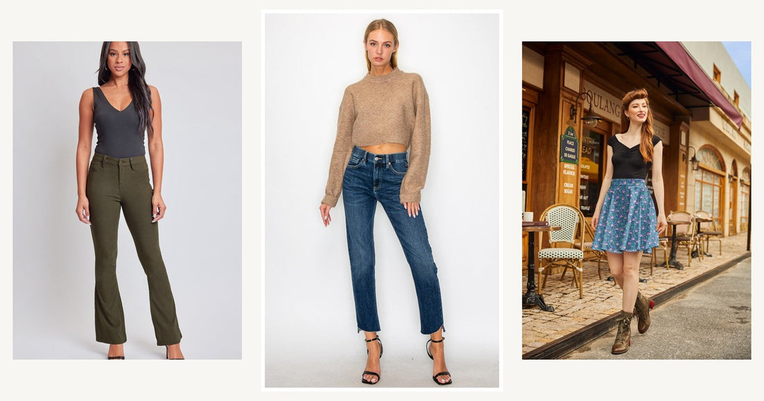 The Best Denim Jacket Outfits To Transition From Winter To Spring — Francesca Tummy Control High Rise Straight Jeans