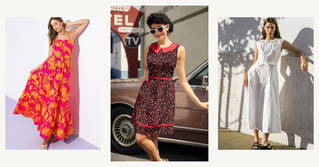 5 Stunning Outfits You Can Build Around Denim Off Shoulder Puff Sleeves Smocked Dress I Wore All 5 This Month — Retrolicious Hearts Collared Dress