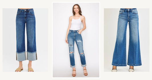 How To Cuff Jeans With Boots For A Stylish Look — Mesh Tummy Control High Rise Straight with Single Cuff Jeans