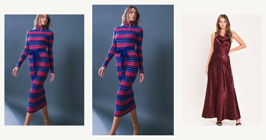 Fall Fashion Must Haves Effortless Style With Emory Park — Flying Tomato Noteworthy Shine Sweater Midi Dress