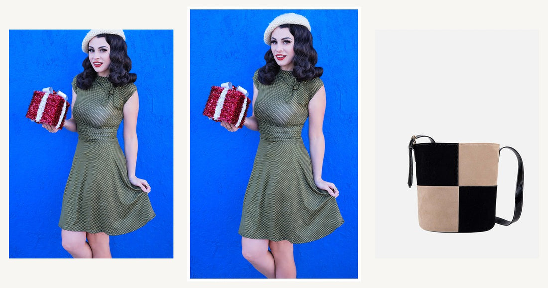From Runway To Closet How To Wear 2026 S Hottest Dress Trends — Retrolicious Olive Dot Bombshell Dress - plus Sizes Only