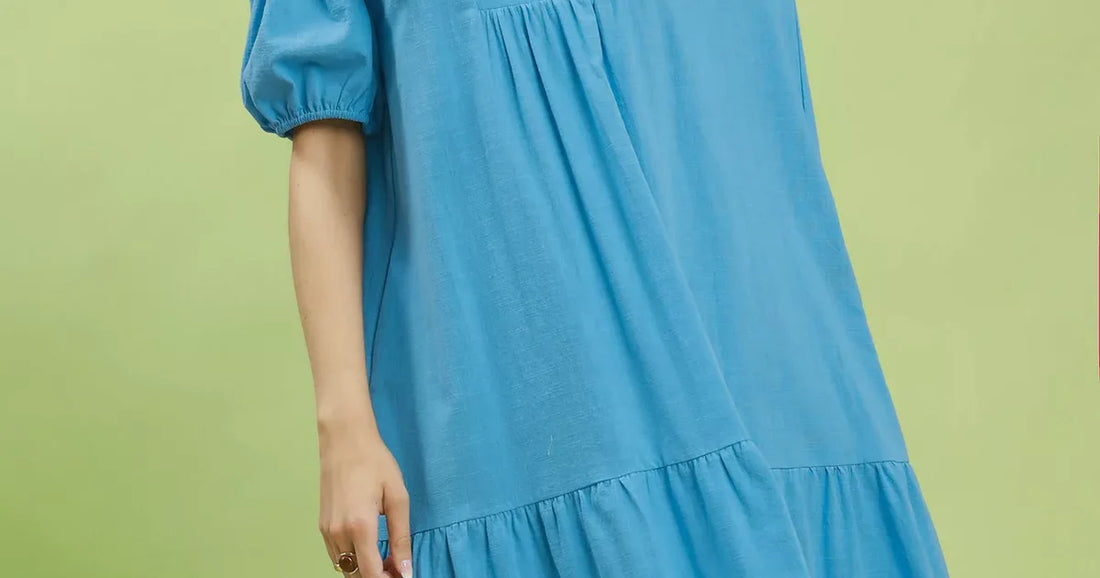 summer dress outfits for women featuring Umgee Solid Tiered Midi Dress, perfect for a stylish, breezy look this season.