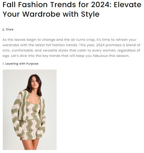 Fall Fashion Trends for 2024: Elevate Your Wardrobe with Style