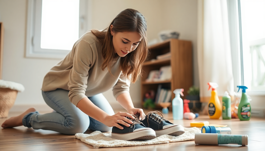 Women Cleaning Shoes - How to Keep Your Shoes Smelling Fresh and Clean