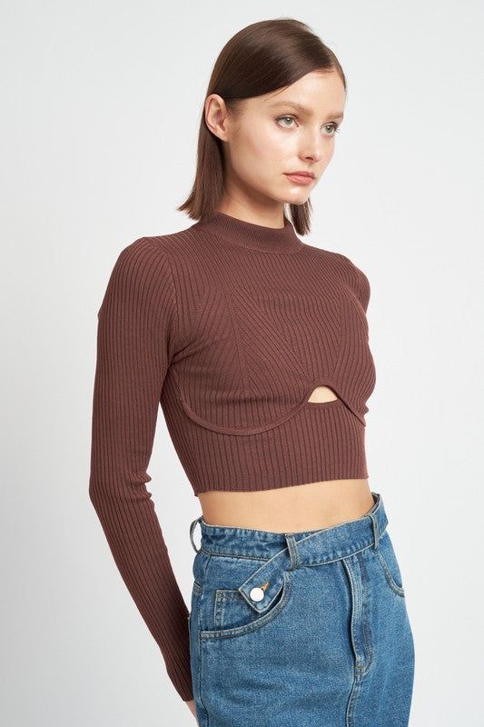 Mock Neck Tops - us.meeeshop