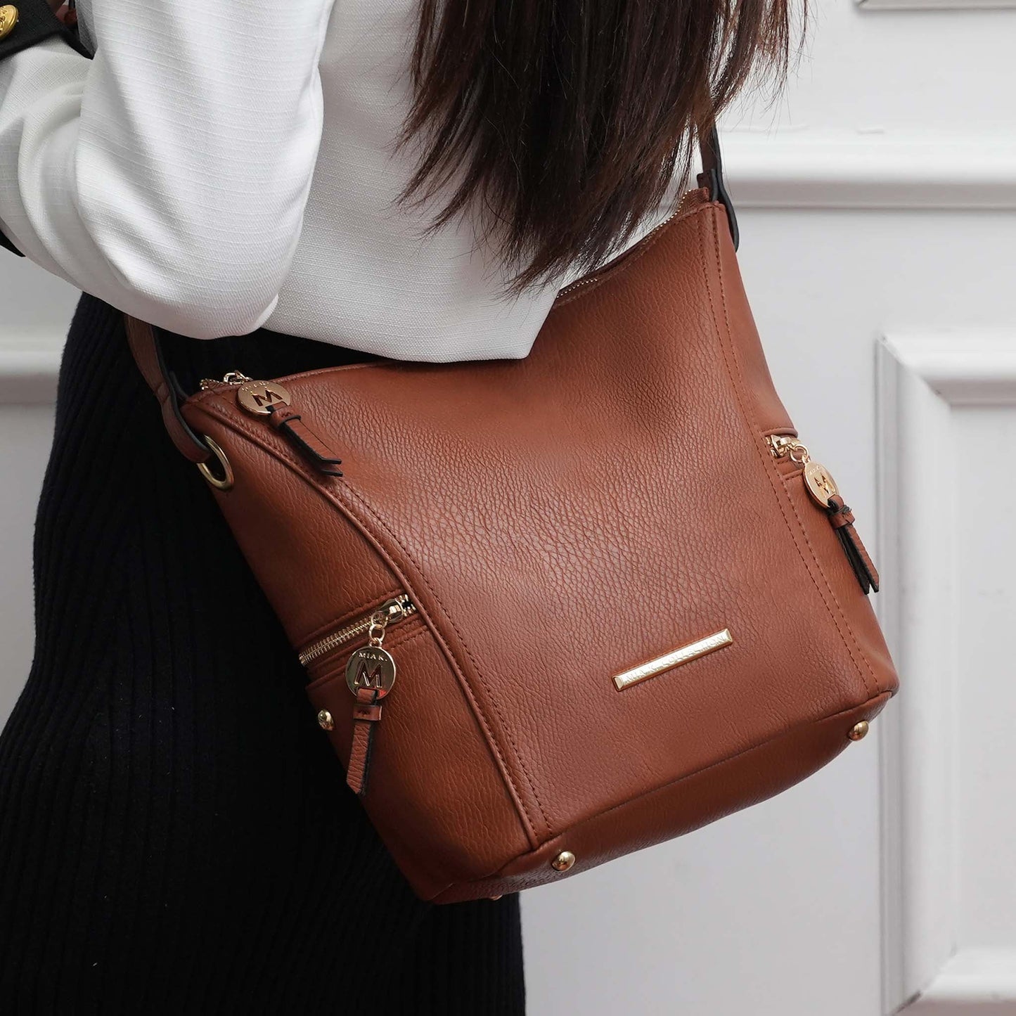 Mkf Collection by Mia K. - Lux Shoulder Bag and Set
