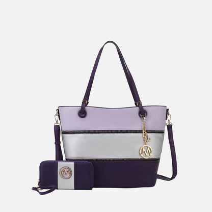 MKF Collection by Mia K. - Vallie Tote Bag and Wallet set