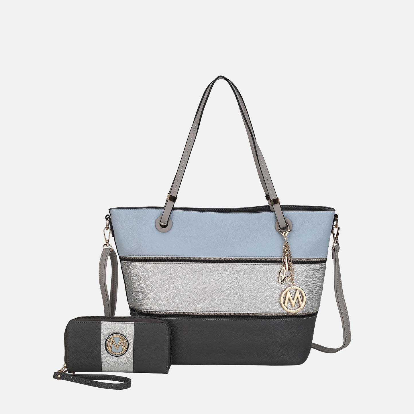 Mkf Collection by Mia K. - Vallie Tote Bag and Wallet Set