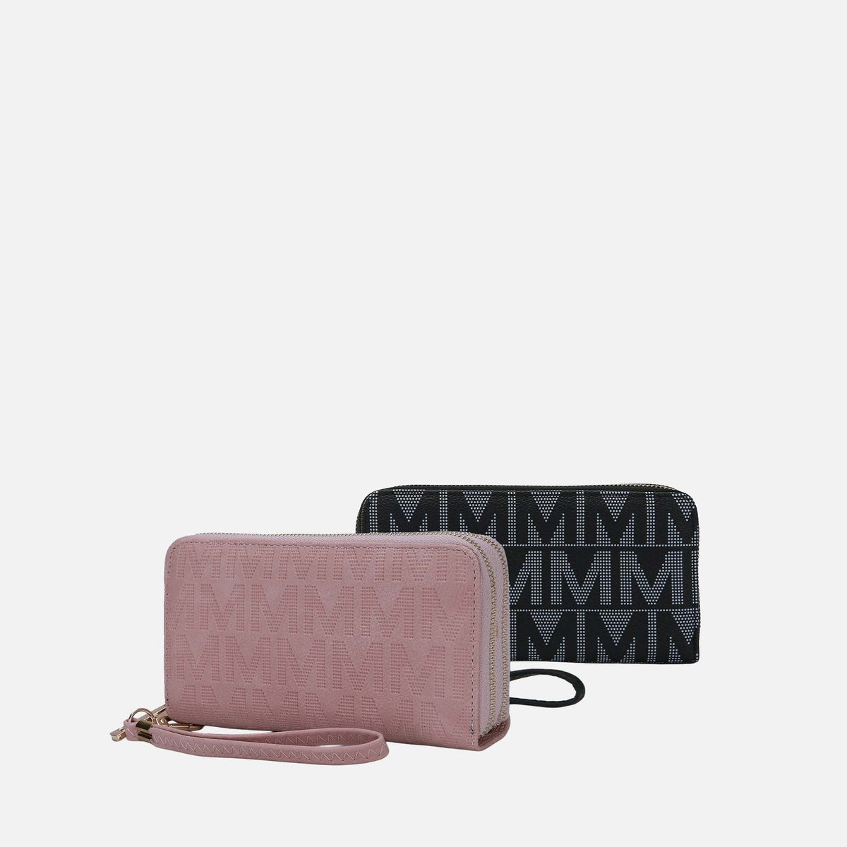 Mkf Collection by Mia K. - Kathe Embossed M Signature Wallet Wristlet Handbag